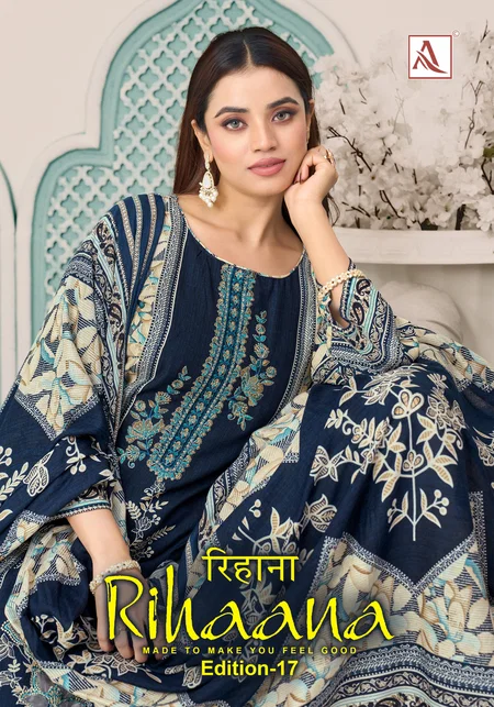 Rihaana Edition 17 By Alok Suit Cambric Cotton Wholesale Dress Material In India